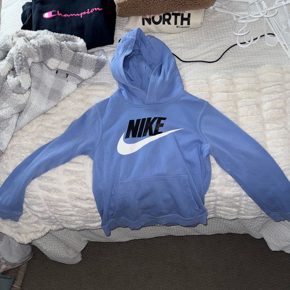 Nike Light Blue Standard Fit Hoodie